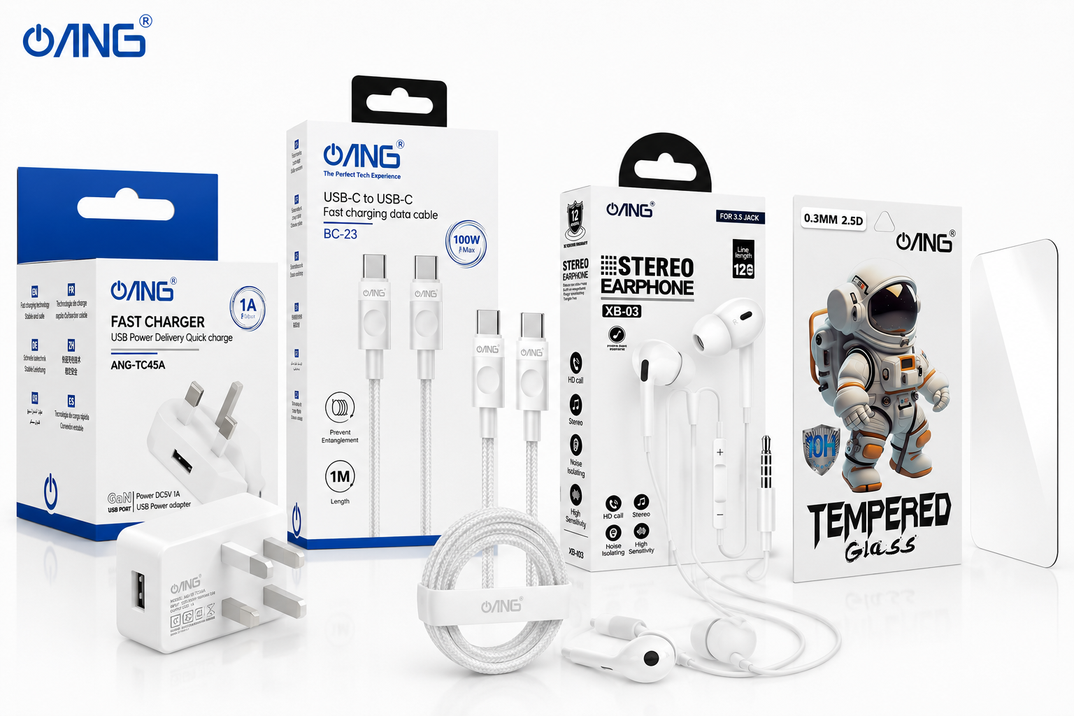 £20 Accessories Combo Deal – Screen Protector + Type C Charging Cable + USB PLUG +Lightning Handsfree